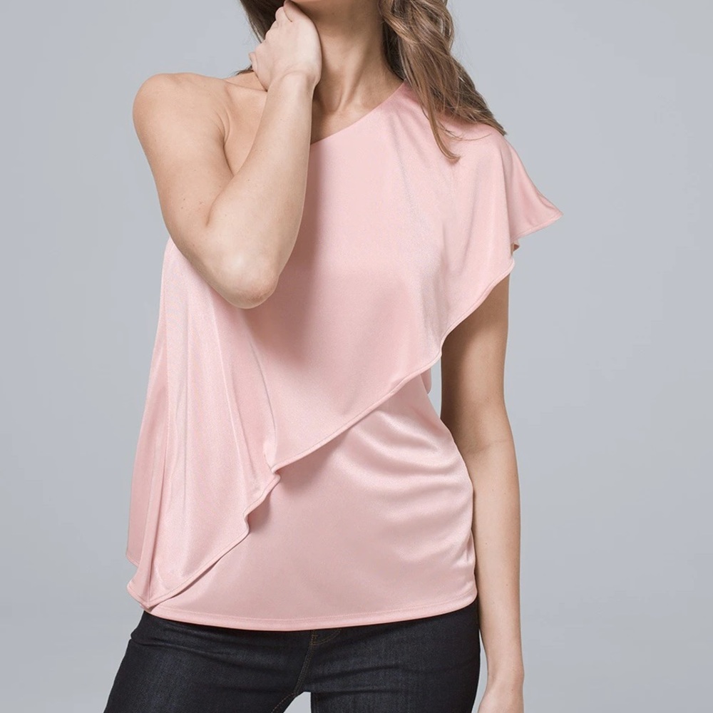 WHBM ONE-SHOULDER TOP - Picture 2 of 4